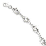 Polished,14K White Gold,Fancy Lobster Clasp