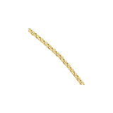 Polished,14K Yellow Gold,Hollow,Fancy Lobster Clasp