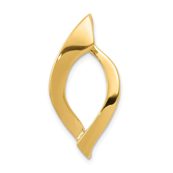 Solid,Casted,Polished,14K Yellow Gold,No Bail,Fits Up to 8mm Regular,Fits Up to 10mm Fancy