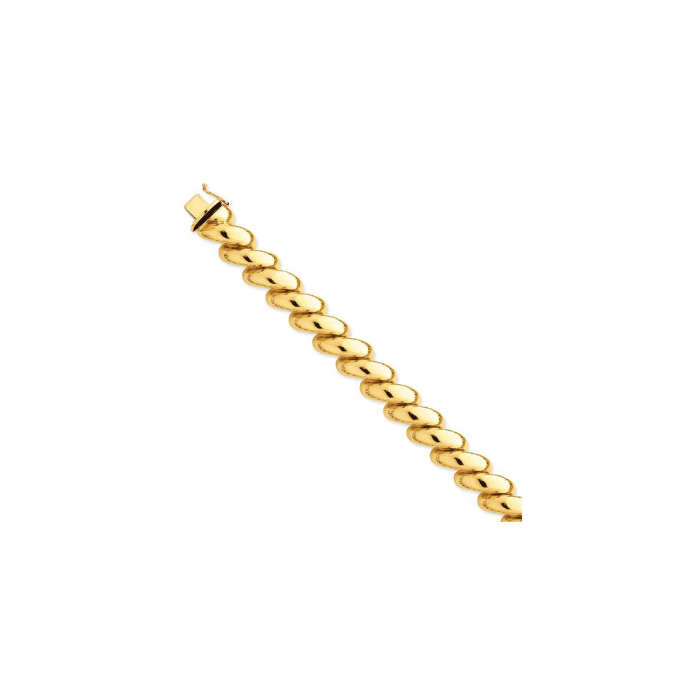 Polished,14K Yellow Gold,Hollow,Box Chain