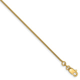 Solid,Polished,14K Yellow Gold,Lobster Clasp