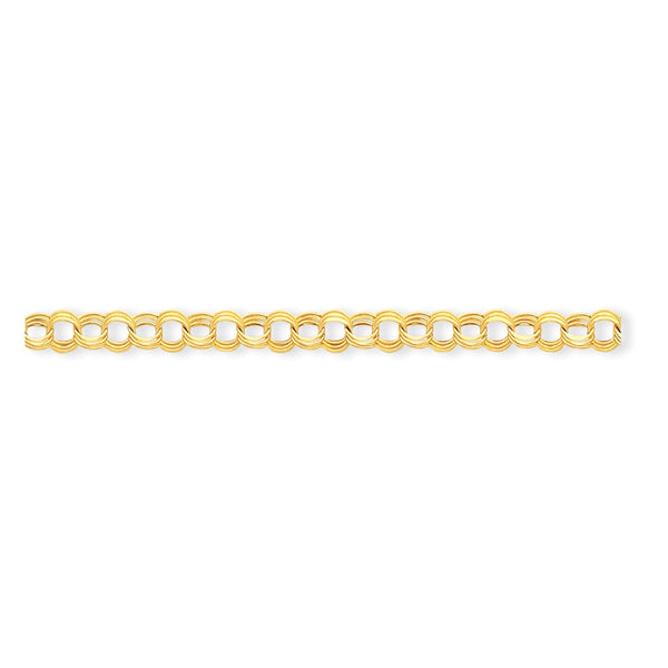 Diamond Cut,14K Yellow Gold,Hollow,Lobster Clasp