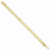 Solid,Polished,14K Yellow Gold,Box Chain
