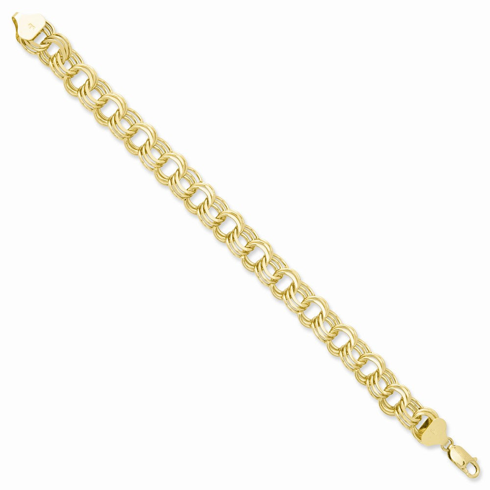 Solid,Polished,14K Yellow Gold,Box Chain