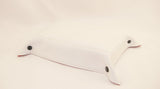 leather tray red and white bottom