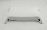 leather tray deep purple and white bottom