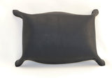 leather tray green and black bottom