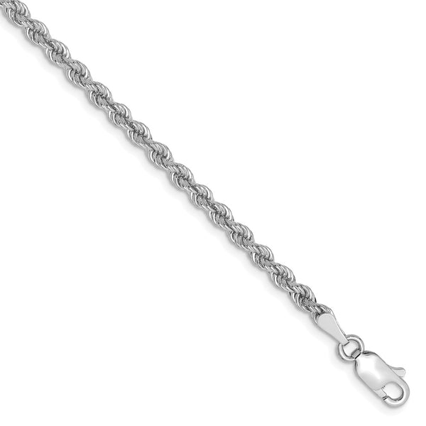 Solid,14K White Gold,Lobster Clasp