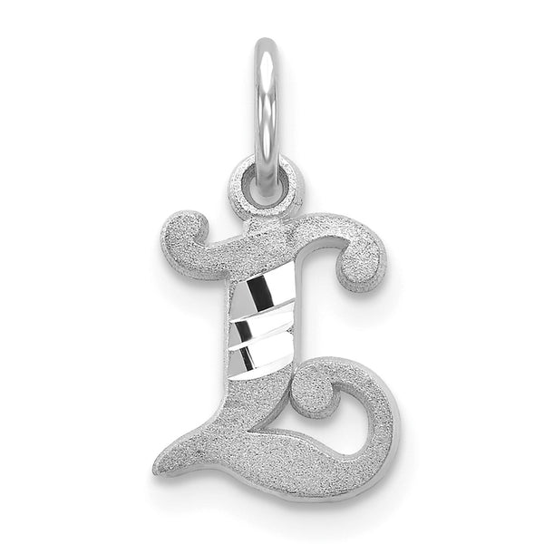 Solid,Casted,Diamond Cut,Satin,14K White Gold