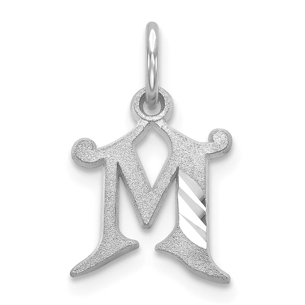 Solid,Casted,Diamond Cut,Satin,14K White Gold