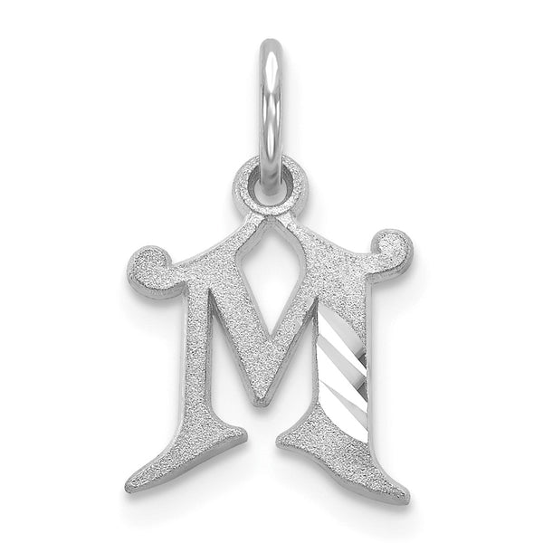 Solid,Casted,Diamond Cut,Satin,14K White Gold