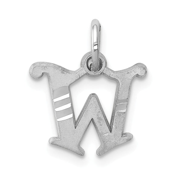 Solid,Casted,Diamond Cut,Satin,14K White Gold