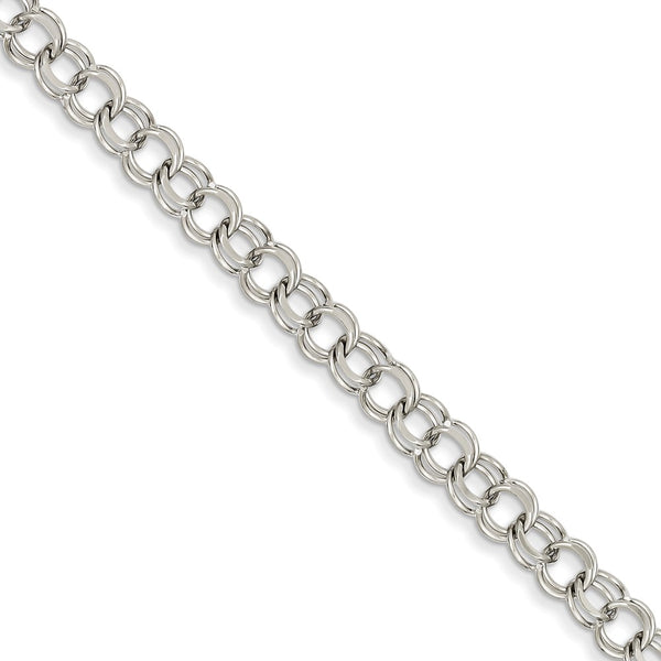 Solid,Polished,14K White Gold,Lobster Clasp