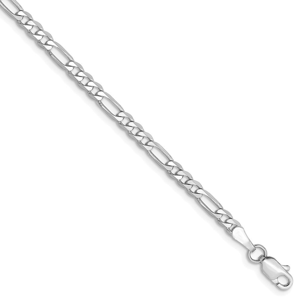 Solid,Polished,14K White Gold,Lobster Clasp,Flat