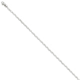 Solid,Casted,Polished,14K White Gold,Fancy Lobster Clasp