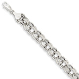 Diamond Cut,14K White Gold,Hollow,Lobster Clasp