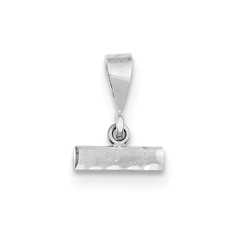 Solid,Casted,Diamond Cut,Satin,14K White Gold