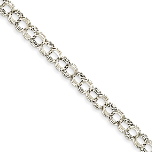 Diamond Cut,14K White Gold,Hollow,Lobster Clasp