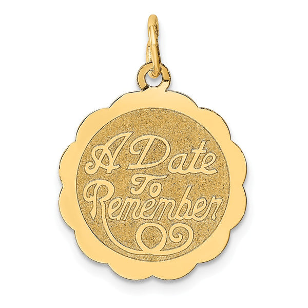 Polished,14K Yellow Gold,Stamped,Flat Back,Engravable,Faceted,Laser Etched