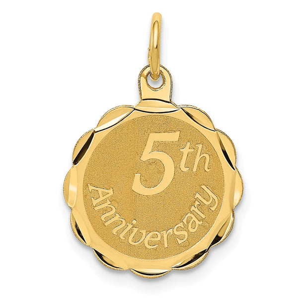 Polished,14K Yellow Gold,Stamped,Flat Back,Engravable,Faceted,Laser Etched