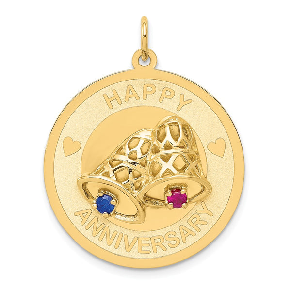 Polished,14K Yellow Gold,Stamped,Engravable,Synthetic,CZ,Laser Etched