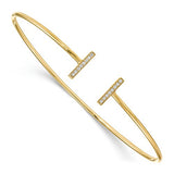 14K,Diamond,16,Prong,0.011 ct,I2 (A),Gold,Round,1.3 mm,Jewelry,Bracelets,Yellow,Faceted,Natural,Center Stone Mounting(s),I-J,Bangle