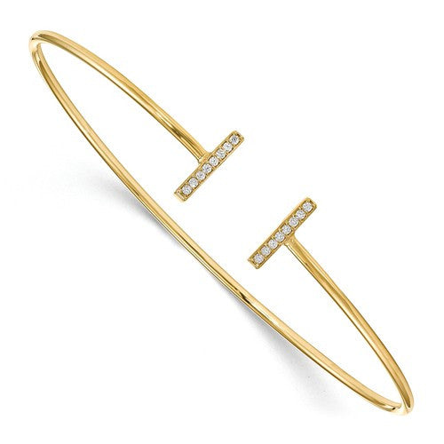 14K,Diamond,16,Prong,0.011 ct,I2 (A),Gold,Round,1.3 mm,Jewelry,Bracelets,Yellow,Faceted,Natural,Center Stone Mounting(s),I-J,Bangle