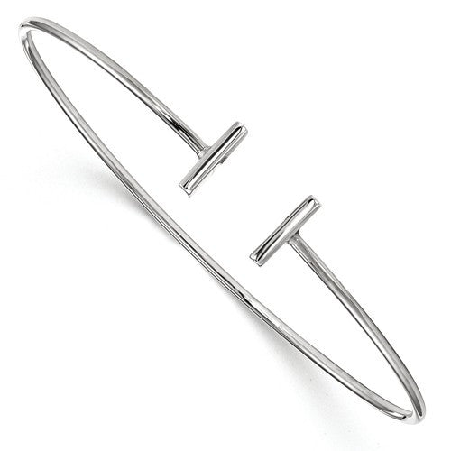 14K,Gold,Jewelry,Mountings,White,Bangle