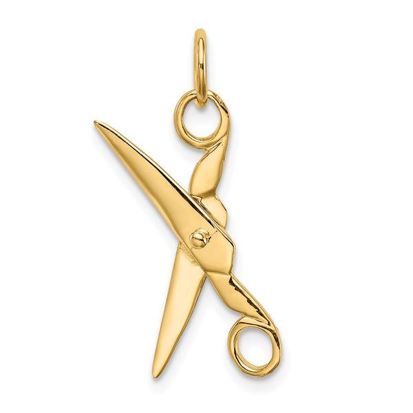 Casted,Polished,3-D,14K Yellow Gold,Moveable