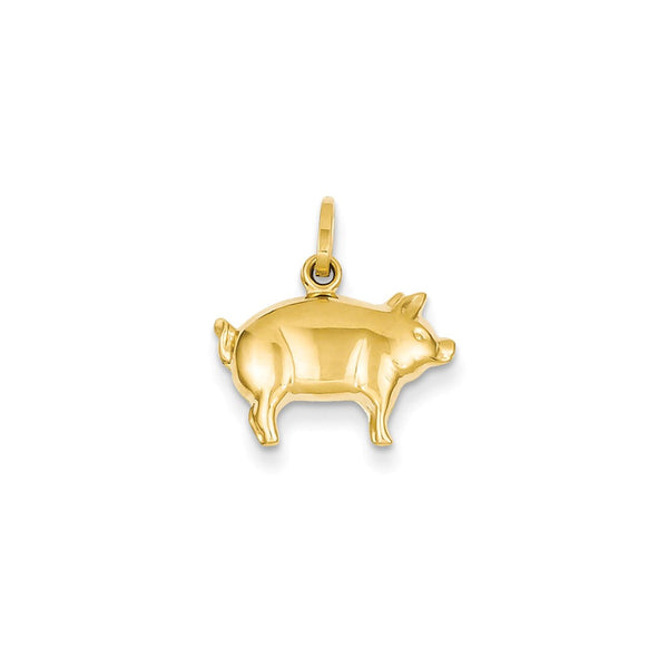 14K Yellow Gold  Pig Charm
