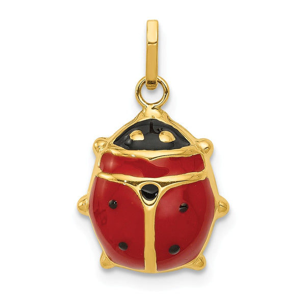 Polished,14K Yellow Gold,Stamped,Closed Back,Hollow,Enamel