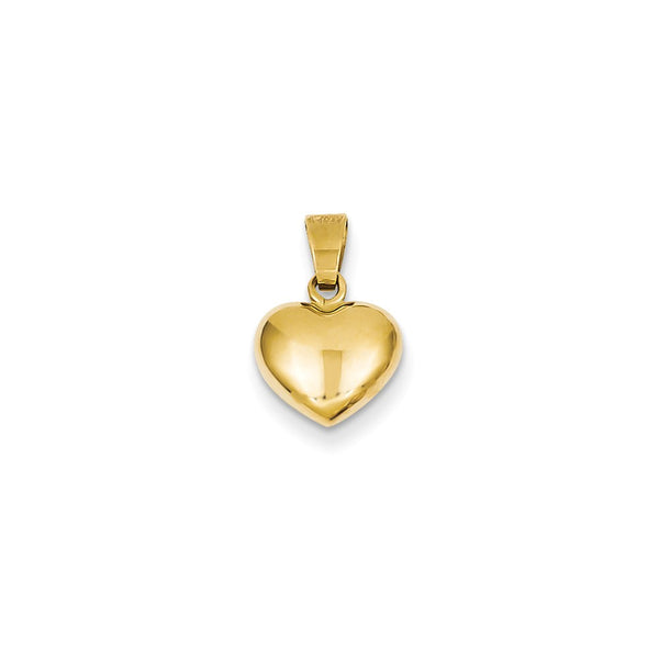Polished,3-D,14K Yellow Gold,Hollow