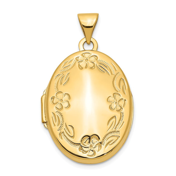 Polished,14K Yellow Gold,Not Engraveable By QG,Holds 2 Photos