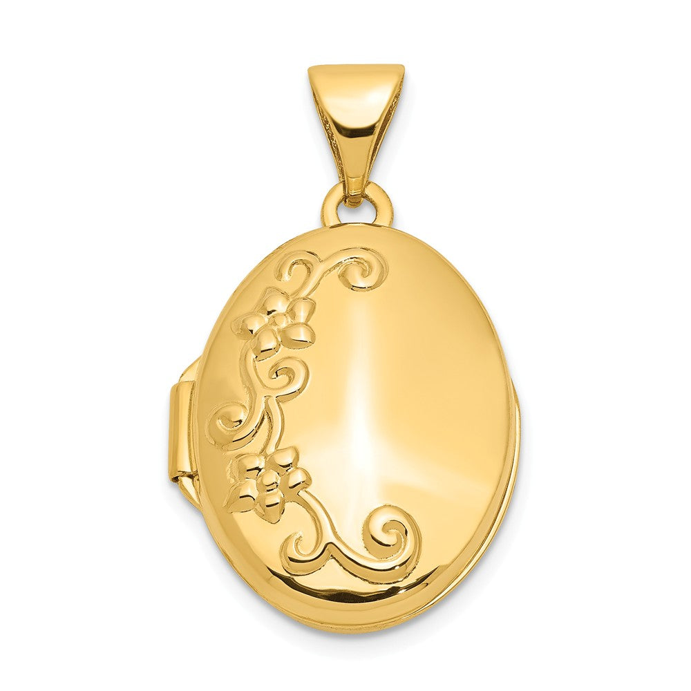 Polished,14K Yellow Gold,Not Engraveable By QG,Holds 2 Photos