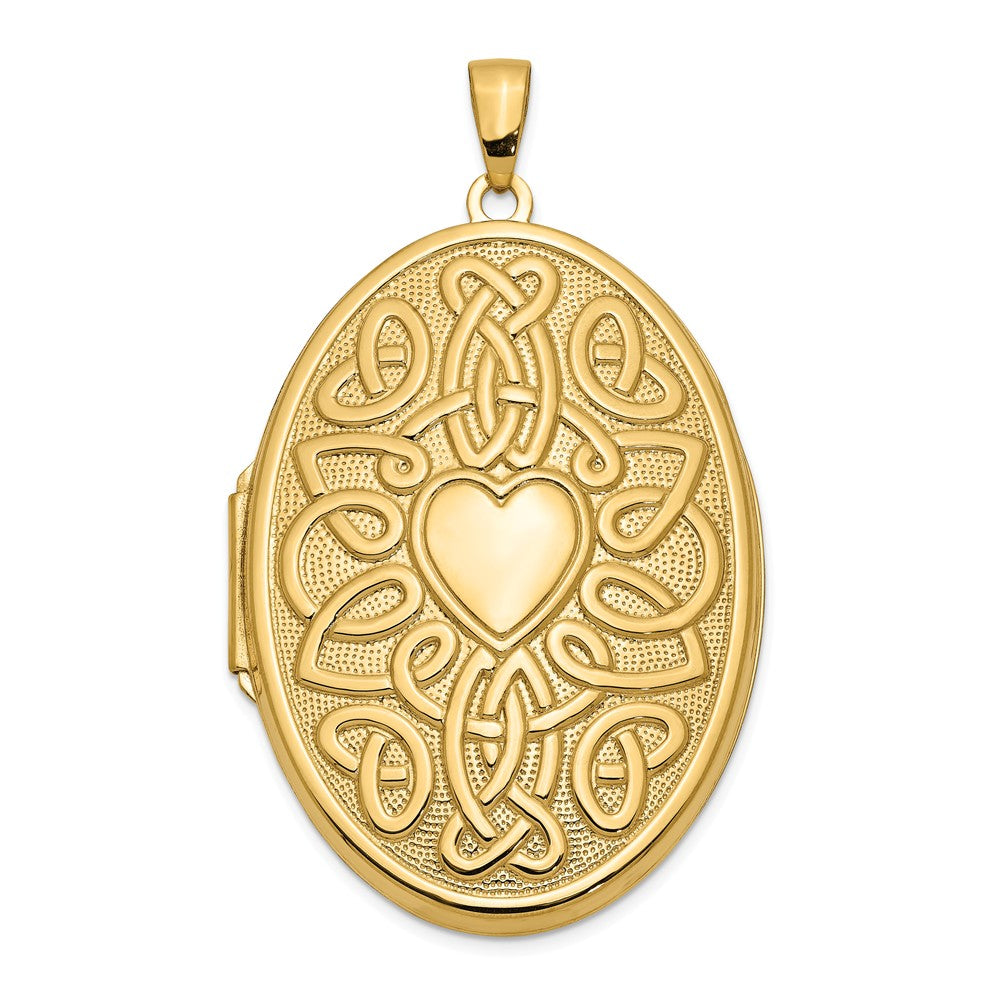 14K Yellow Gold,Polished Back,Not Engraveable By QG,Polished & Satin,Sentiment On Back,Holds 2 Photos