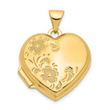 Polished,14K Yellow Gold,Not Engraveable By QG,Holds 2 Photos