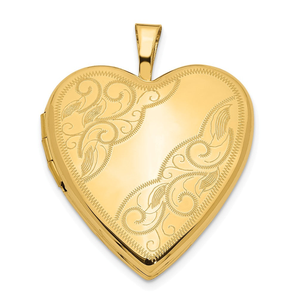 Polished,14K Yellow Gold,Not Engraveable By QG,Textured,Holds 2 Photos
