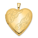Polished,14K Yellow Gold,Not Engraveable By QG,Textured,Holds 2 Photos