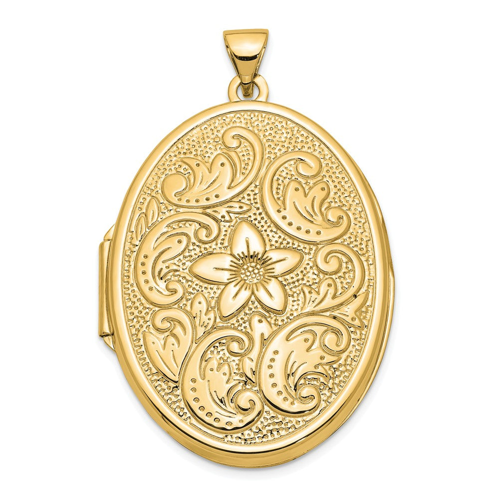Polished,14K Yellow Gold,Reversible,Not Engraveable By QG,Holds 2 Photos