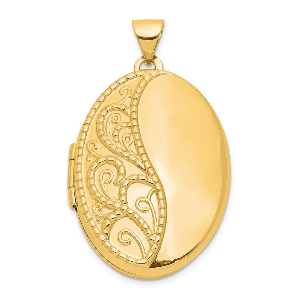 Polished,14K Yellow Gold,Not Engraveable By QG,Holds 2 Photos