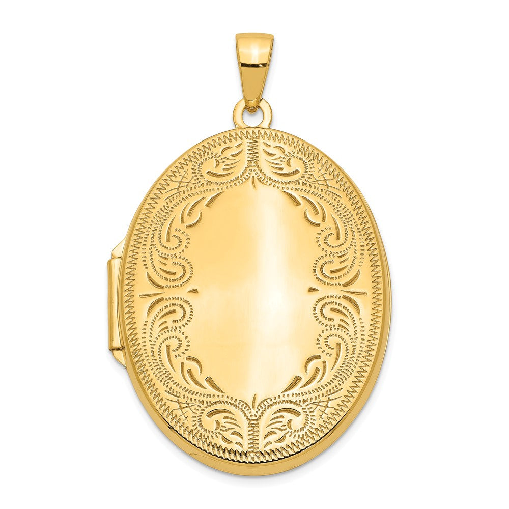 Polished,14K Yellow Gold,Not Engraveable By QG,Holds 2 Photos
