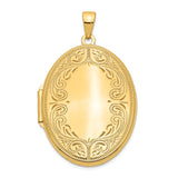 Polished,14K Yellow Gold,Not Engraveable By QG,Holds 2 Photos