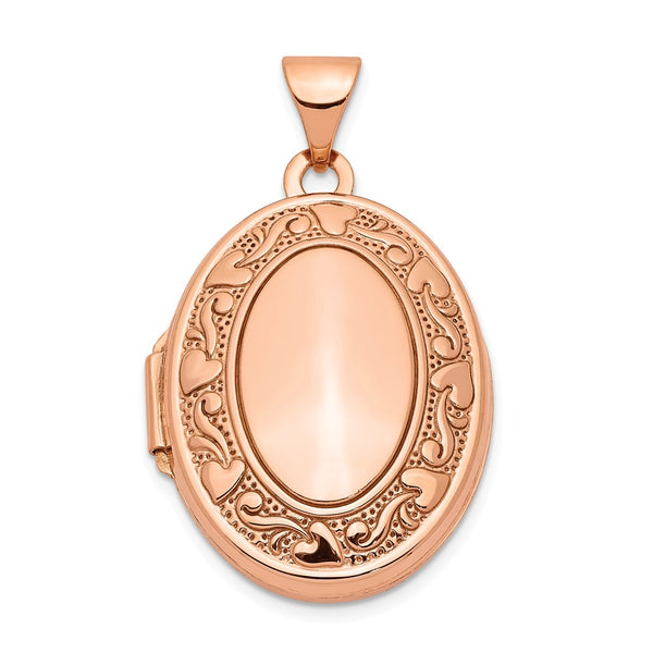 14K Yellow Gold Rose Gold,Not Engraveable By QG,Holds 2 Photos
