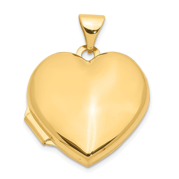 Polished,14K Yellow Gold,Not Engraveable By QG,Holds 2 Photos