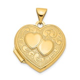 Polished,14K Yellow Gold,Not Engraveable By QG,Holds 2 Photos