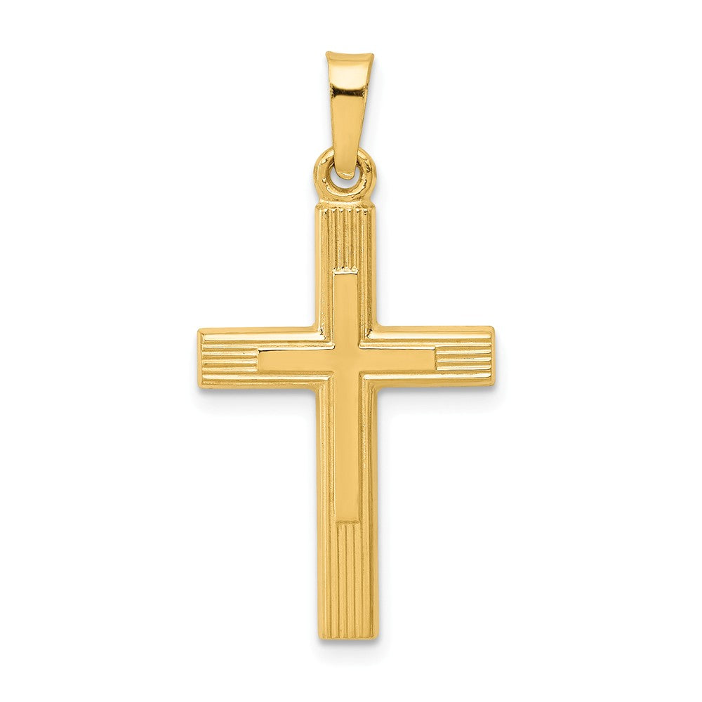 Solid,Polished,14K Yellow Gold,Textured