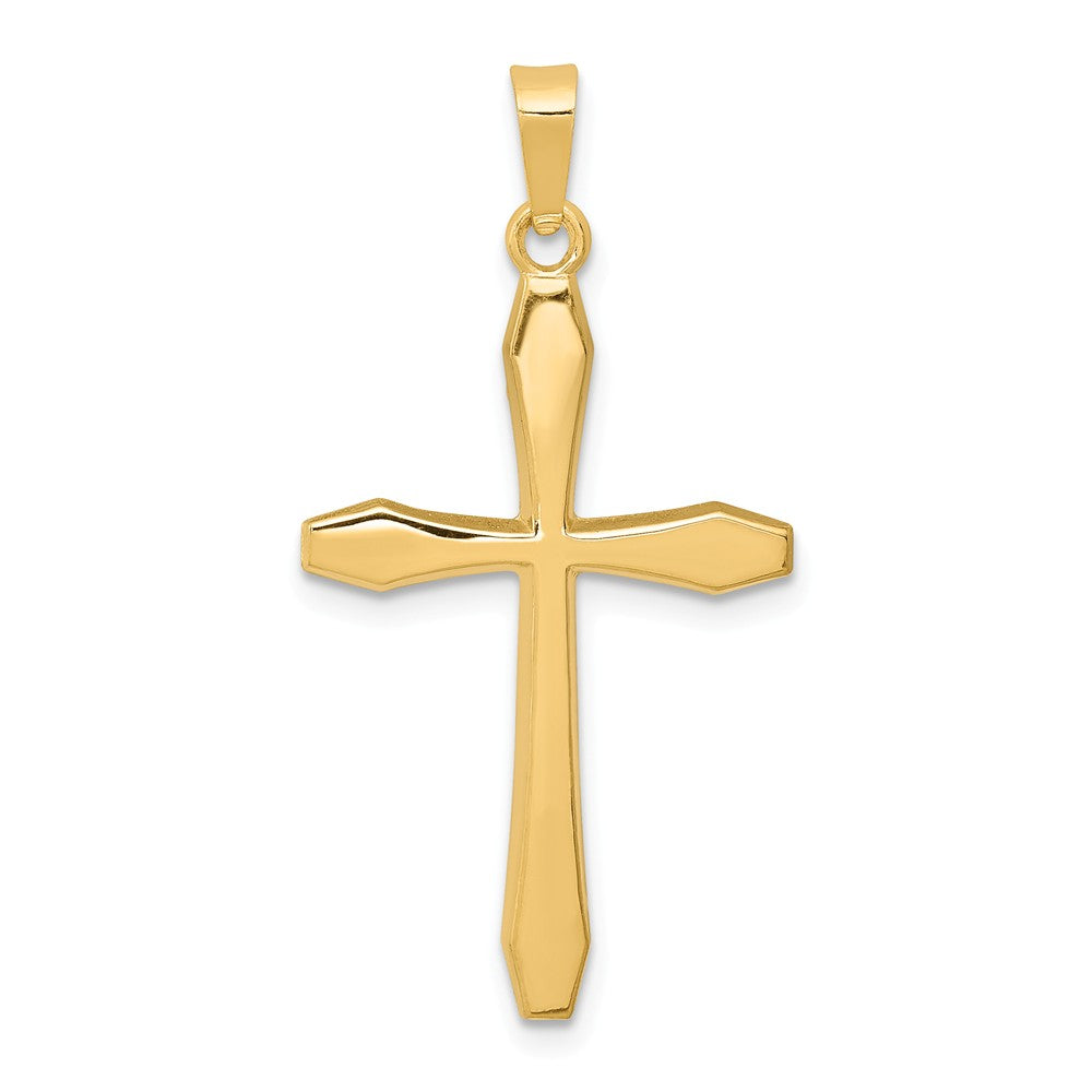 14K Yellow Gold Polished Cross Pendant