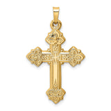 Polished,Die Struck,14K Yellow Gold,Flat Back,Hollow,Not Engraveable,Satin Back