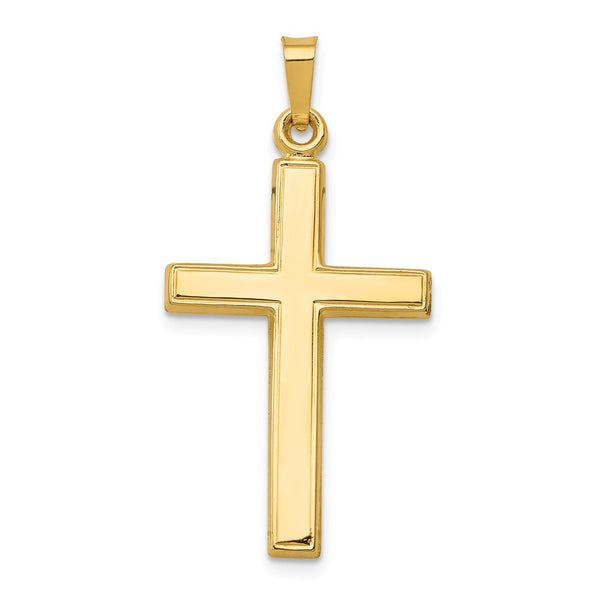 Polished,Die Struck,14K Yellow Gold,Flat Back,Hollow