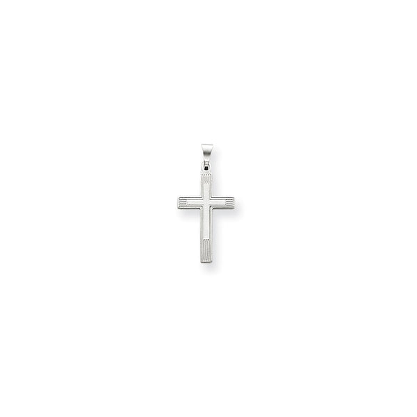 Solid,Casted,Polished,14K White Gold,Not Engraveable